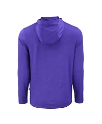 Cutter & Buck Men's Purple Lsu Tigers Coastline Epic Comfort Eco Long Sleeve Hoodie