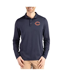Cutter & Buck Men's Navy Chicago Bears Coastline Epic Comfort Eco Polo Shirt