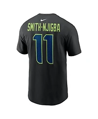 Nike Men's Jaxon Smith-Njigba Black Seattle Seahawks Carbon Name & Number T-Shirt