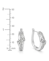 And Now This Crystal Hinged Hoop Earring