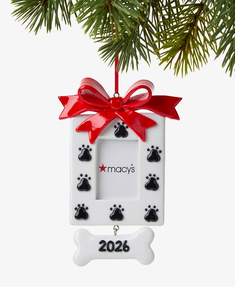 Holiday Lane Pets Dog Print Frame Ornament, Macy's Exclusive