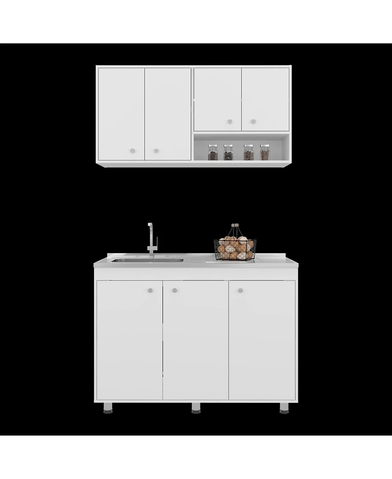 Fm Furniture Napoleon Kitchen Furniture Set with Dishwasher and Upper Storage