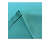 Kate Aurora Teal 2 Piece Grommet Top Blackout Curtain Panels For Extra Long Windows
