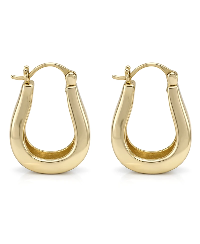 And Now This Polished Click Top Hoop Earrings