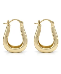 And Now This Polished Click Top Hoop Earrings