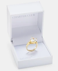 Charter Club Cubic Zirconia Large Stone Ring, Macy's Exclusive