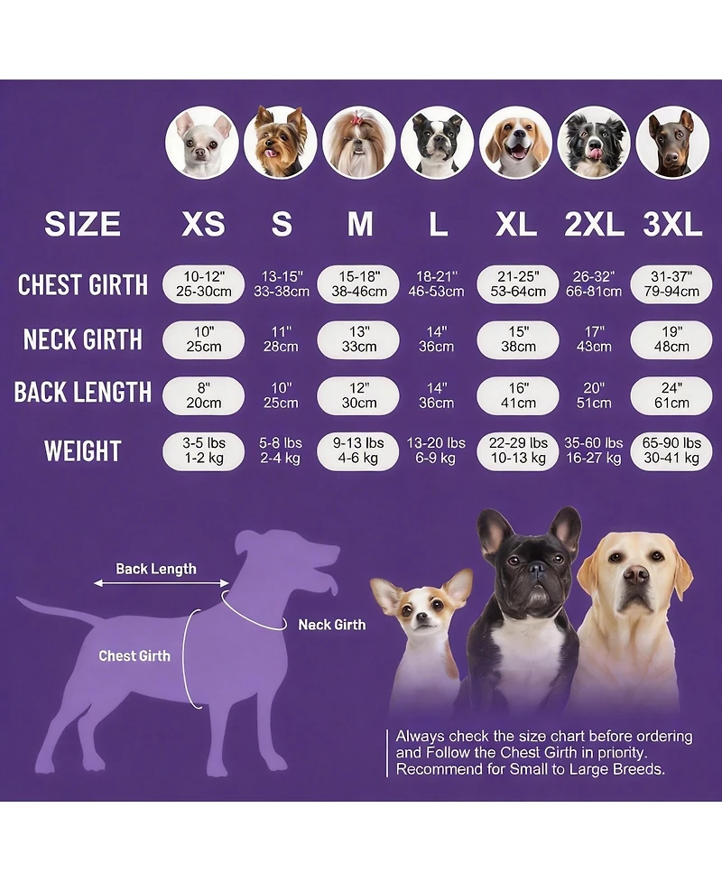 Aronkl Dog Fleece Pajamas - Comfortable, Stretchy, Warm, Multifunctional