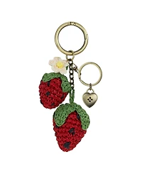 Patricia Nash Raffia Strawberry Bag Charm