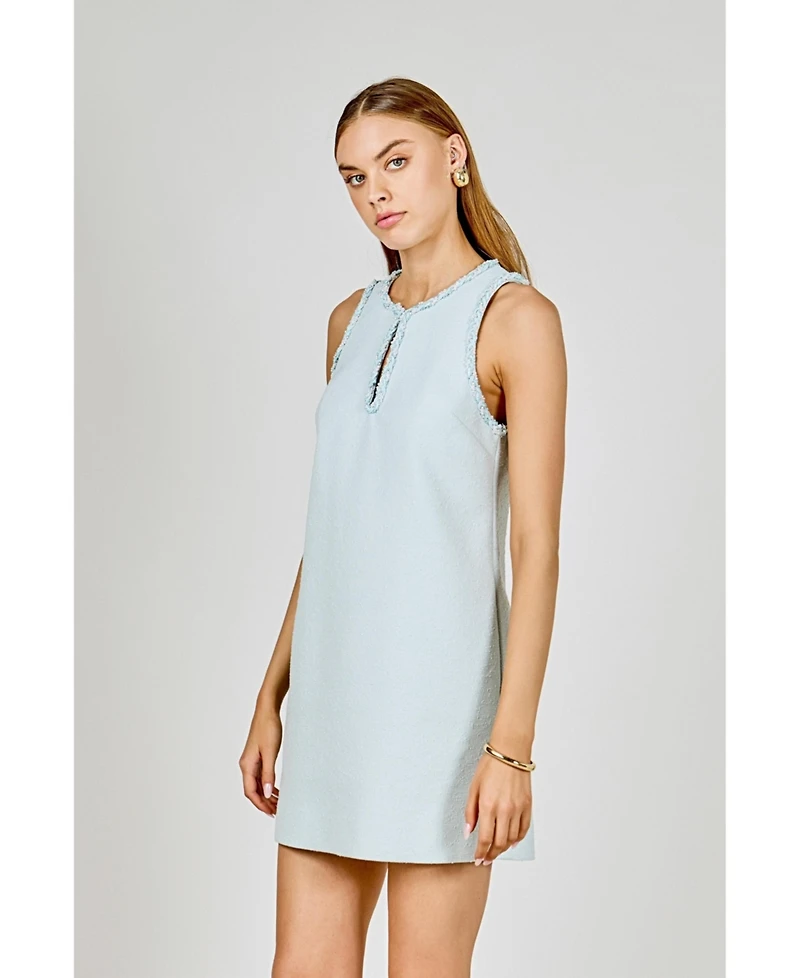 English Factory Women's Textured Mini Dress
