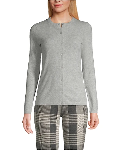 Lands' End Women's Petite Cashmere Cardigan Sweater