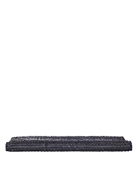Nina Crystal Embellished Flap Slim Magnetic Snap Clutch