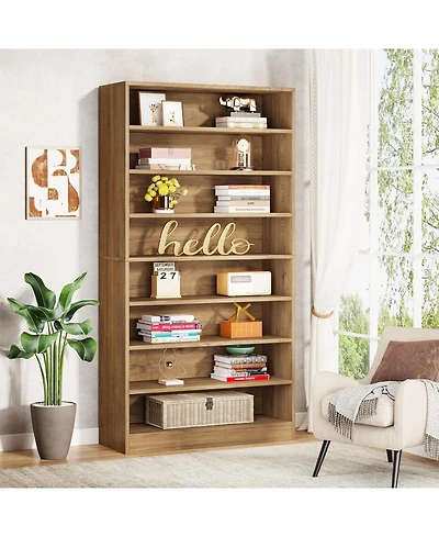 Tribesigns 71 Inch Tall Bookcase, Modern Freestanding Bookshelf 9 Tier Bookcases