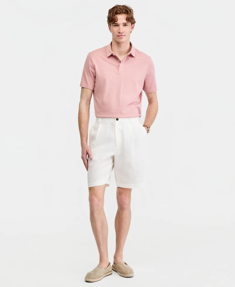 Club Room Men's Linen Pleated Shorts, Macy's Exclusive