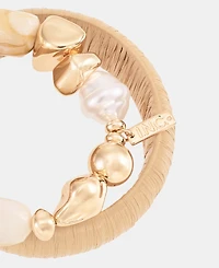 I.n.c. International Concepts 2-Pc Set Raffia & Beaded Stretch Bracelets, Macy's Exclusive