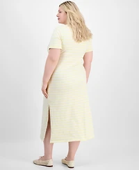 On 34th Trendy Plus Primavera Tie-Waist Dress, Macy's Exclusive
