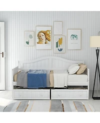 Streamdale Furniture Streamdale Twin Wooden Daybed with 2 Drawers