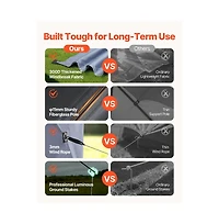 Slickblue 12x12 Pop Up Gazebo Screen Tent with Carry Bag