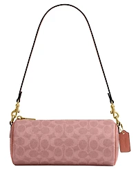 Coach Coated Canvas Signature Small Barrel Bag