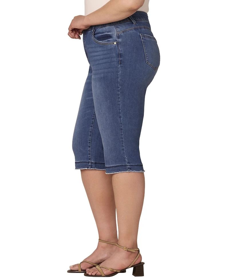 Democracy Plus Skinny Bermuda Mid-Rise Jeans