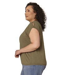 Democracy Plus V-Neck Sweater Top