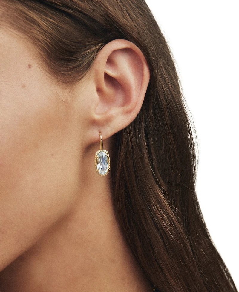 Kendra Scott Cubic Zirconia Lee Luxe Oval Drop Earrings