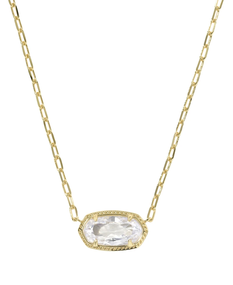Kendra Scott Cubic Zirconia Oval Elisa Luxe Pendant Necklace