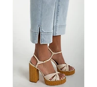 Liverpool Los Angeles Petite Kennedy Cropped Wide-Hem Jeans