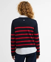 Barbour Women's Fern Knitted Placement Stripe Jumper