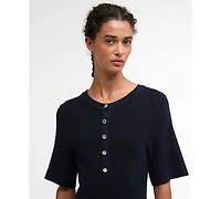 Barbour Women's Camille Knitted Short-Sleeve Dress