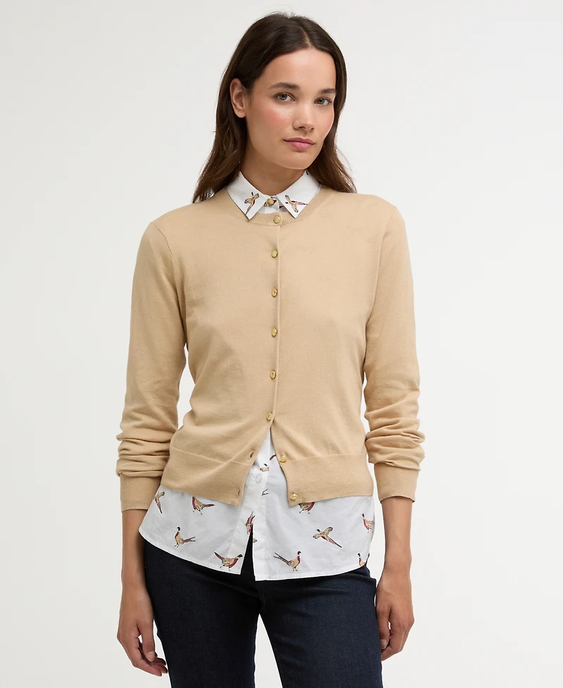 Barbour Women's Wisteria Crewneck Knitted Cardigan