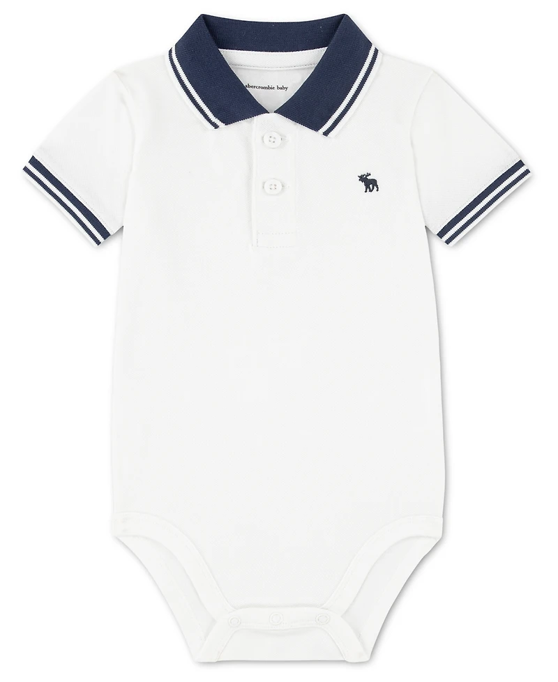 Abercrombie kids Baby Boys' Pique Polo Bodysuit