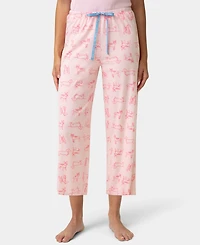 Hue Women's Printed Capri Mid-Rise Pants