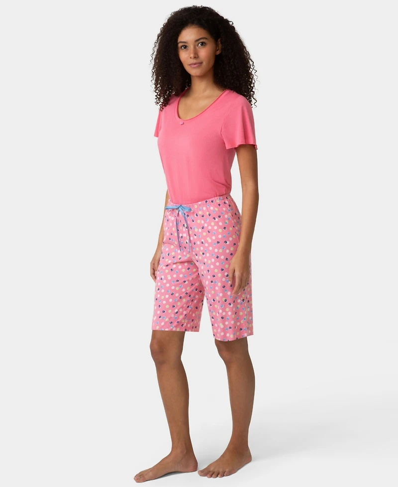 Hue Women's Chalk Dot Pj Bermuda