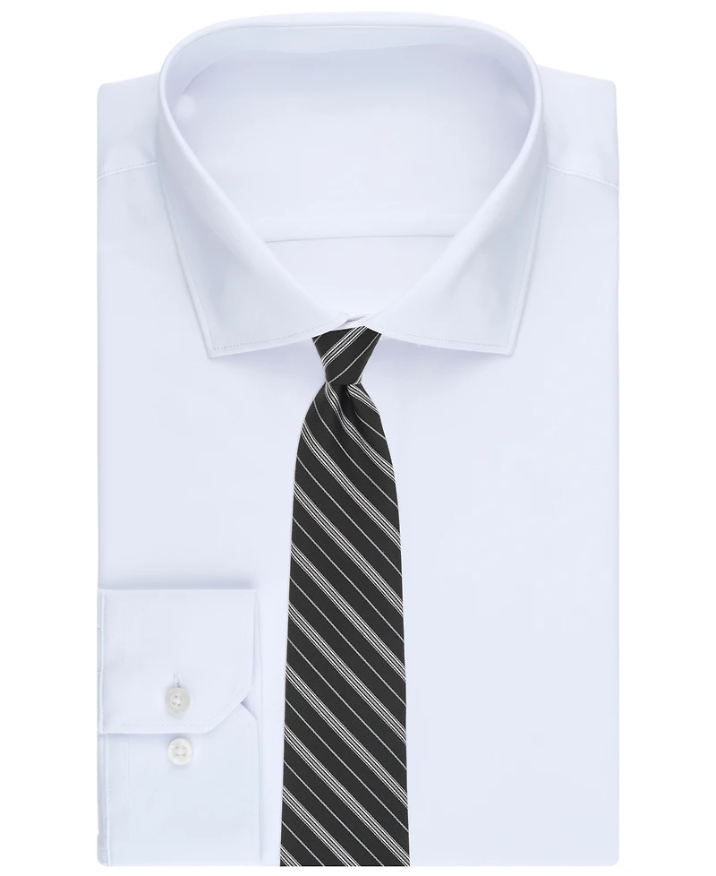 B by Brooks Brothers Men's Classic Stripe Pattern Tie