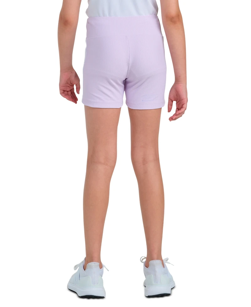 adidas Girls' 8-16 Detached Waistband Rib Bike Shorts