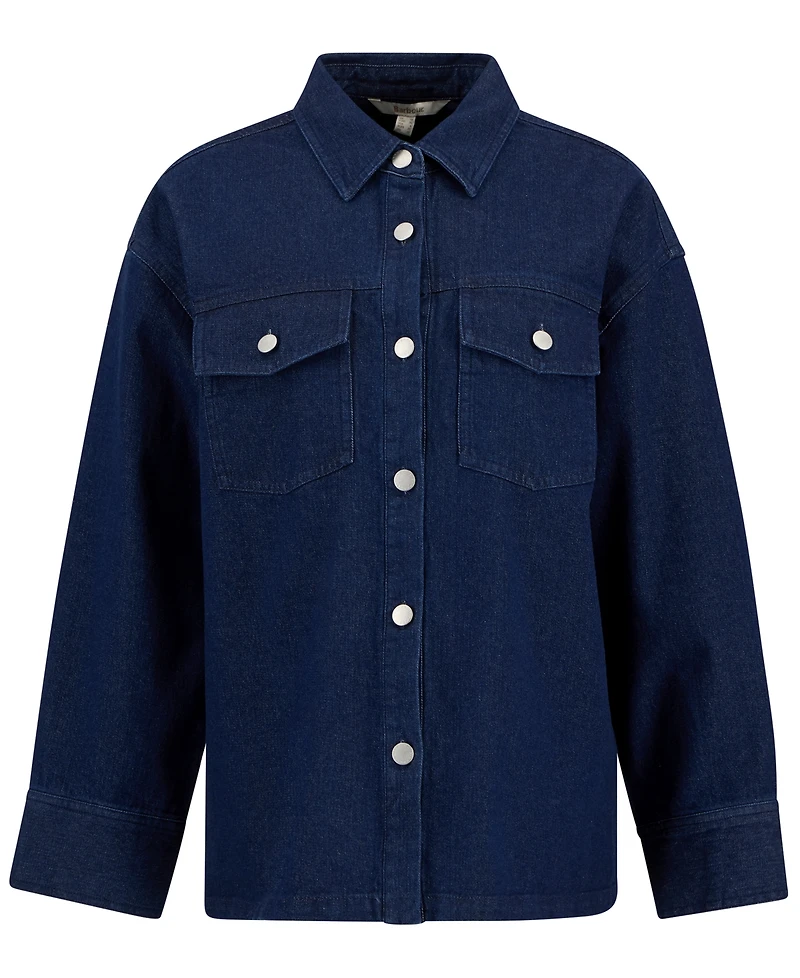 Barbour Women's Long-Sleeve Collared Maia Denim Shirt