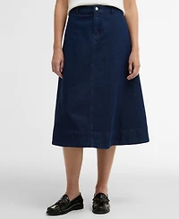Barbour Women's Denim Maia Midi Skirt