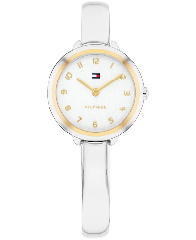 Tommy Hilfiger Women's Quartz Stainless Steel Bangle Bracelet Watch, 26mm