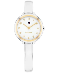 Tommy Hilfiger Women's Quartz Stainless Steel Bangle Bracelet Watch, 26mm