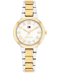Tommy Hilfiger Women's Quartz Two Tone Stainless Steel Bracelet Watch, 28mm