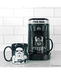 Uncanny Brands Star Wars Darth Vader and Stormtrooper Single Cup Coffee Maker Gift Set with 2 Mugs - Kitchen Appliance