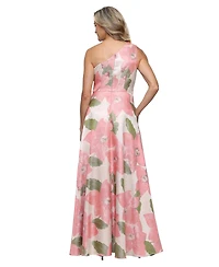 Alex Evenings Petite One Shoulder A-Line Gown