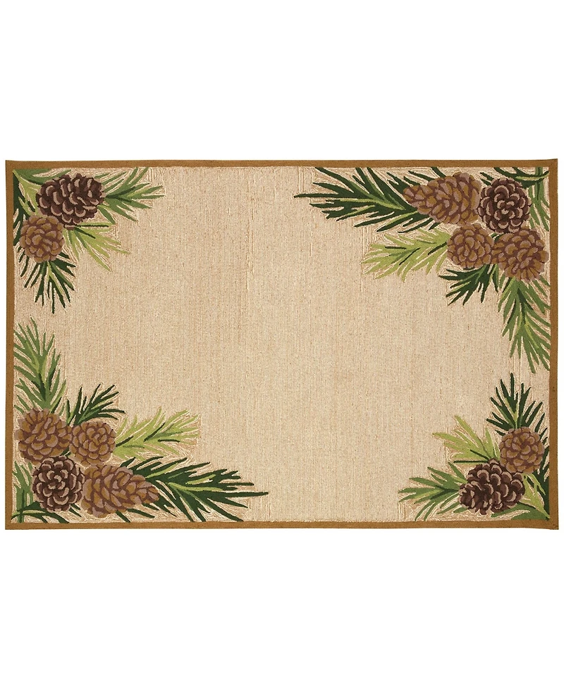 Liora Manne' Ravella Forest Border 2'x3' Area Rug