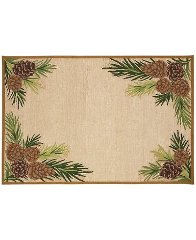 Liora Manne' Ravella Forest Border 2'x3' Area Rug