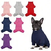 Aronkl Dog Fleece Pajamas For Warmth Comfort