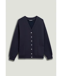 Nocturne Women's Button-Up Fleece Sweatshirt