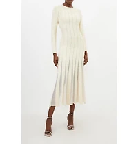 Karen Millen Women's Filament Full Skirt Knit Midi Dress