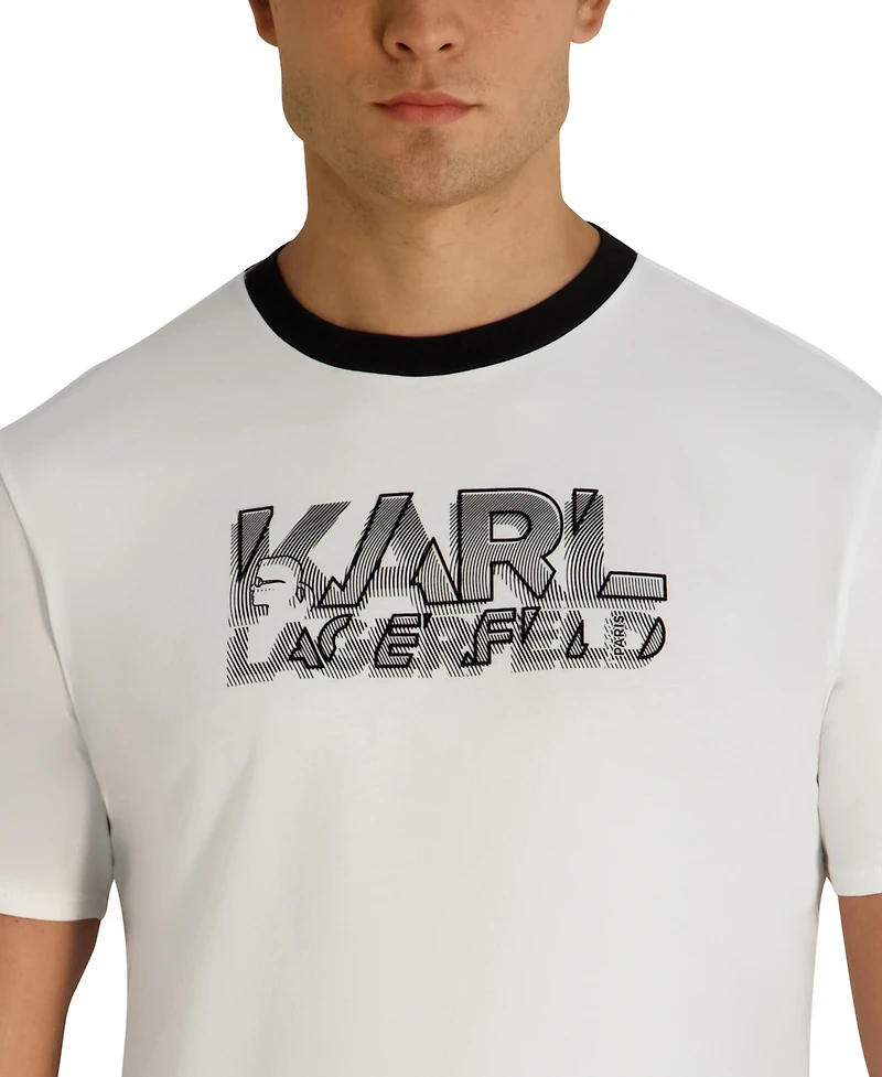Karl Lagerfeld Paris Men's Crewneck T-Shirt