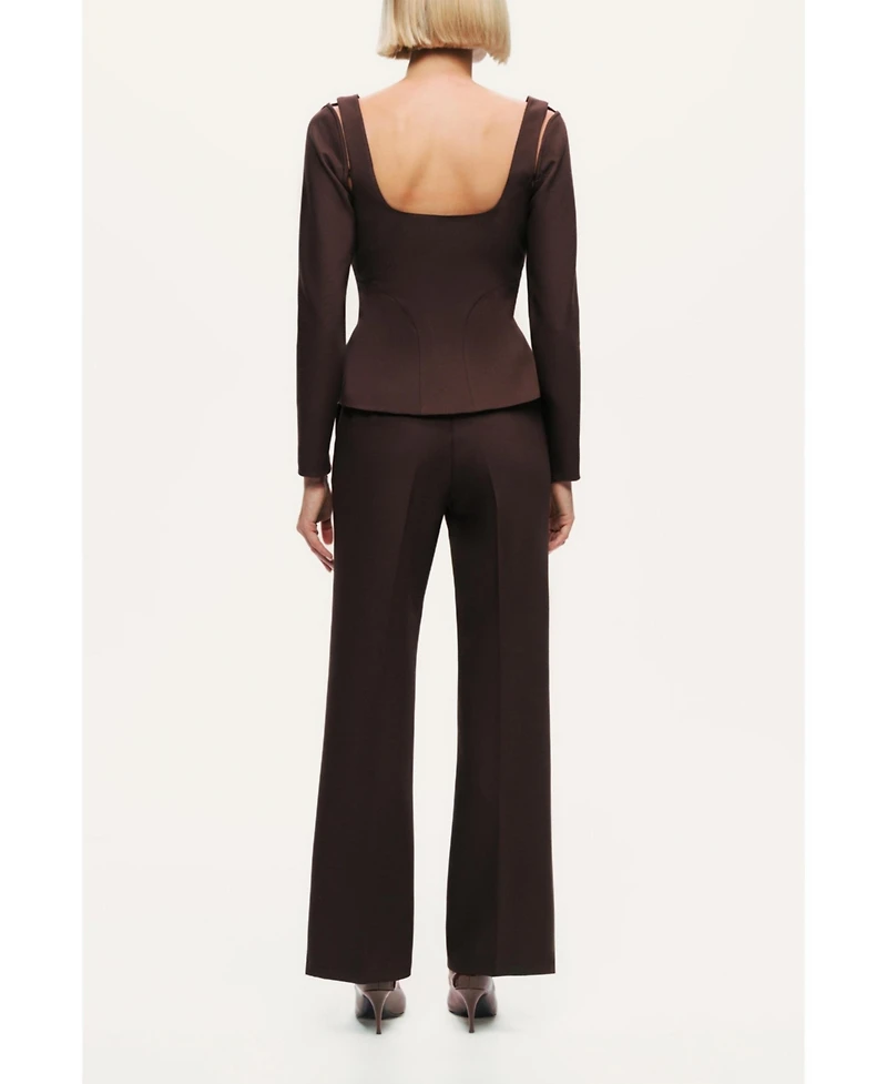 Nocturne Women's Cut-Out Sweetheart Corset Top