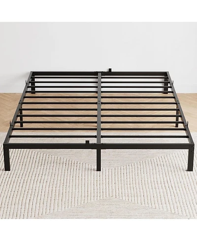 gaomon 10 Inch Twin Heavy Duty Metal Platform Bed- Slats Easy Assembly Noise-Free No Box Spring Needed